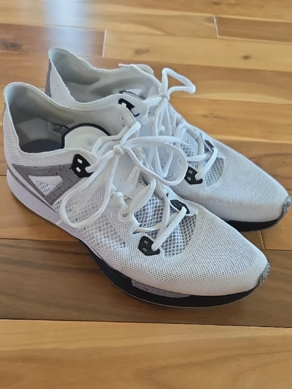 Jordan Men's White and Gray Athletic Sneakers